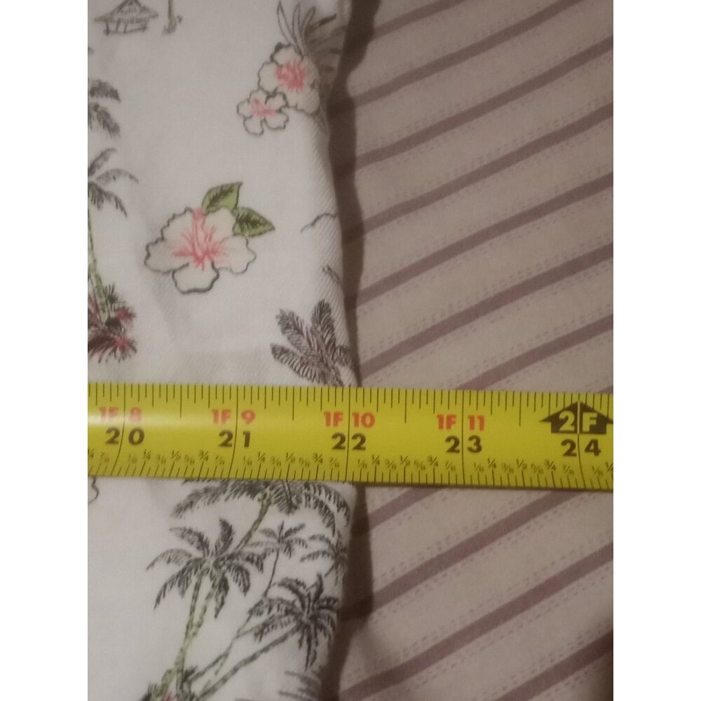 Tommy Bahama Mens Medium M Linen Cotton Short Sleeve Button Up Hawaiian Shirt - Picture 12 of 13